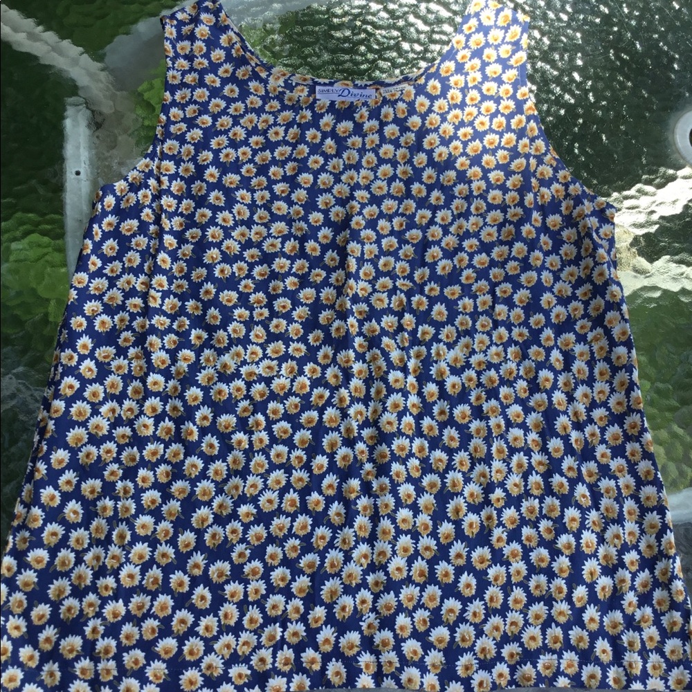 Sunflower tank top